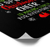 Kerstkerstkerstfeestjes met een lange adem poster (Hoek)