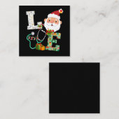 Kerstkerstkerstfeestvieren met zure liefde vierkante visitekaartje (Voorkant / Achterkant)