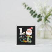 Kerstkerstkerstfeestvieren met zure liefde vierkante visitekaartje (Staand voorkant)