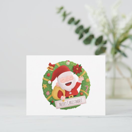 Kerstkerstkerstgeschut Briefkaart (Staand voorkant)