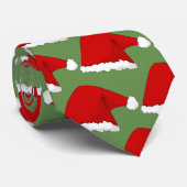 Kerstkerstkerstgroen stropdas mannen (Opgerold)