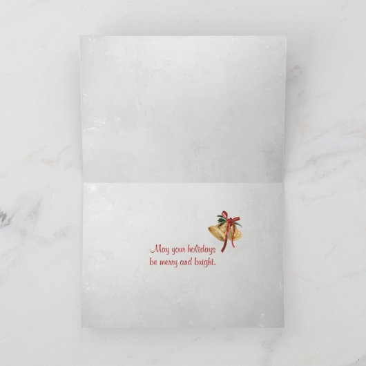 Kerstkerstkersthoed op zeester in zand feestdagen kaart (Binnen)