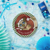 KerstkerstkerstKat met kerstmis Papieren Bordje (Feest)