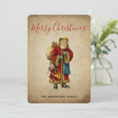 kerstkerstkerstkerstbeklag feestdagenkaart (Staand voorkant)