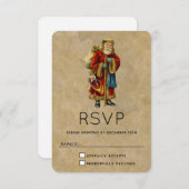  kerstkerstkerstkerstbeklag RSVP kaartje (Voorkant / Achterkant)