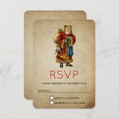  kerstkerstkerstkerstbeklag RSVP kaartje (Voorkant / Achterkant)