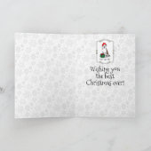 Kerstkerstkerstkerstboompit (lt brindle white 3) kaart (Binnen)