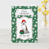 Kerstkerstkerstkerstboompit (lt brindle white 3) kaart (Gele Bloem)