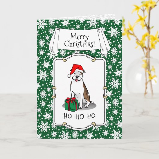 Kerstkerstkerstkerstboompit (lt brindle white 3) kaart (Gele Bloem)