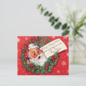 KerstkerstkerstkerstBriefkaart Wreath Briefkaart (Staand voorkant)