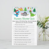Kerstkerstkerstkerstdinosaursery Rhyme Quiz (Staand voorkant)