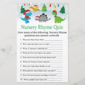 Kerstkerstkerstkerstdinosaursery Rhyme Quiz (Voorkant)