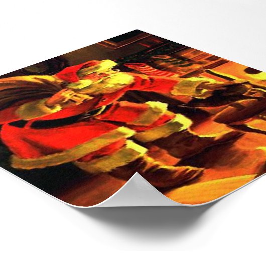 Kerstkerstkerstkerstdruk afdrukken poster (Hoek)