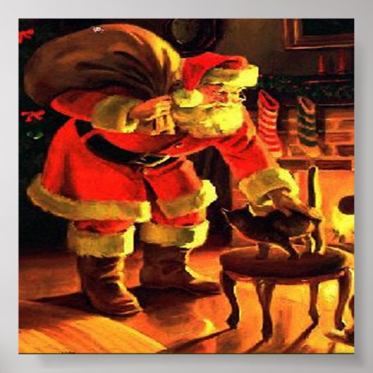 Kerstkerstkerstkerstdruk  afdrukken poster (Voorkant)