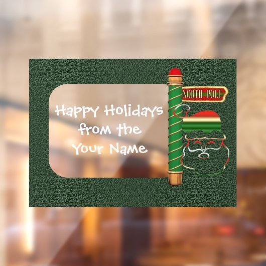 kerstkerstkerstkerstfeestdag, speciaal gepersonali raamsticker (Vel 2)