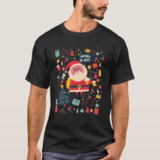  kerstkerstkerstkerstfeestelijke kerrie t-shirt (Voorkant)