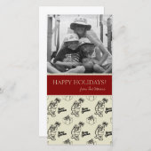 Kerstkerstkerstkerstfotokaarten Feestdagenkaart (Voorkant / Achterkant)