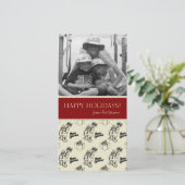 Kerstkerstkerstkerstfotokaarten Feestdagenkaart (Staand voorkant)