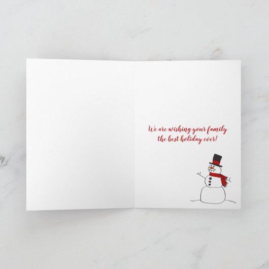 Kerstkerstkerstkersthoed op een rode feestkop feestdagen kaart (Binnen)