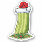 kerstkerstkerstkerstkaartje sticker (Voorkant)