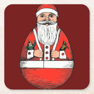  kerstkerstkerstkerstkerst met Roly Poly Kartonnen Onderzetters