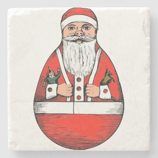  kerstkerstkerstkerstkerst met Roly Poly Stenen Onderzetter (Voorkant)