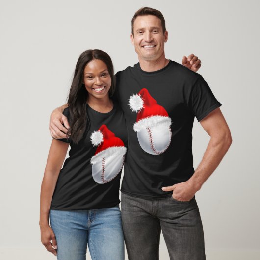 Kerstkerstkerstkerstkerstbal met honkbal t-shirt (Unisex)