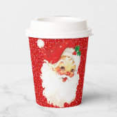 Kerstkerstkerstkerstkerstbedekking met rode katten papieren bekers (Achterkant)