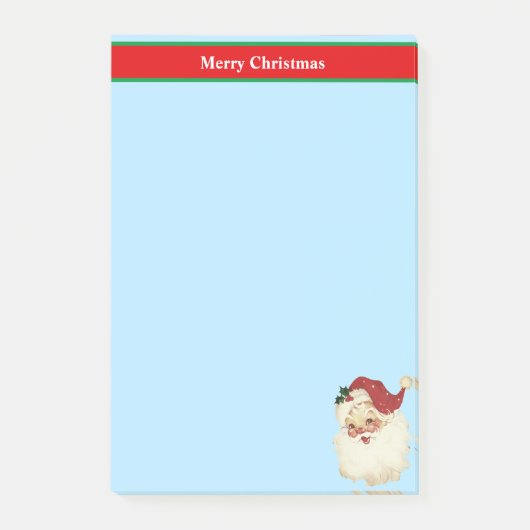 Kerstkerstkerstkerstkerstbedekking op lichtblauw post-it® notes (Voorkant)