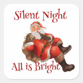 Kerstkerstkerstkerstkerstbeker die  zondagavond wi vierkante sticker (Voorkant)