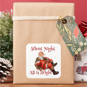 Kerstkerstkerstkerstkerstbeker die  zondagavond wi vierkante sticker