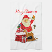 Kerstkerstkerstkerstkerstcadeaudag Theedoek (Verticaal)