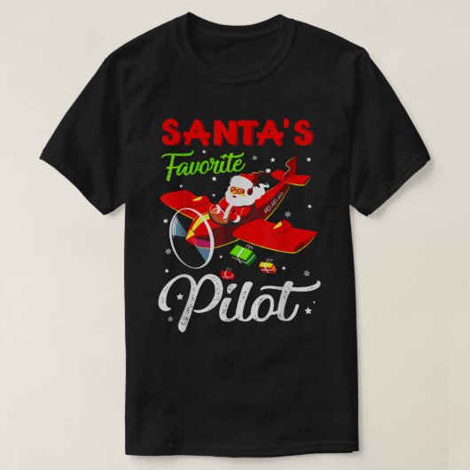 kerstkerstkerstkerstkerstcadeautjes met piloot vli t-shirt (Design voorkant)