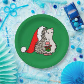 Kerstkerstkerstkerstkerstegel Papieren Bordje (Feest)