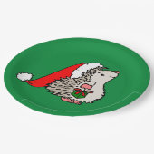 Kerstkerstkerstkerstkerstegel Papieren Bordje (Gekanteld)