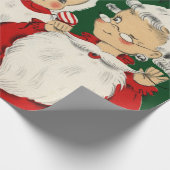 Kerstkerstkerstkerstkerstfamilie Cadeaupapier (Hoek)