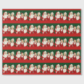 Kerstkerstkerstkerstkerstfamilie Cadeaupapier (Vlak)