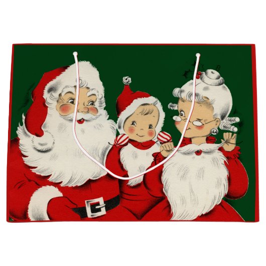 Kerstkerstkerstkerstkerstfamilie Groot Cadeauzakje (Voorkant)