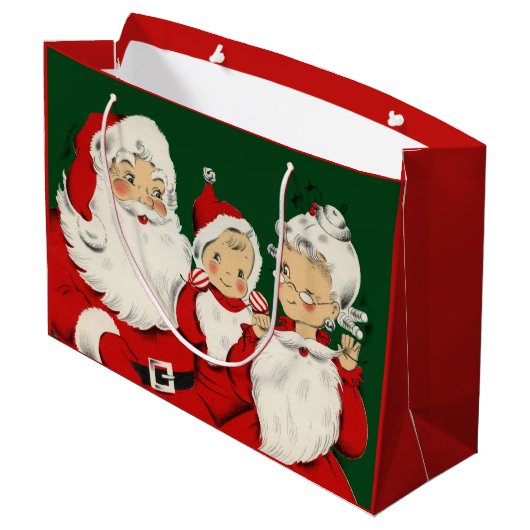 Kerstkerstkerstkerstkerstfamilie Groot Cadeauzakje (Achterkant Gekanteld)