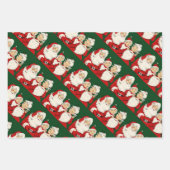 Kerstkerstkerstkerstkerstfamilie Inpakpapier Vel (Voorkant 3)