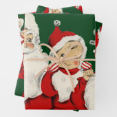 Kerstkerstkerstkerstkerstfamilie Inpakpapier Vel (In situ)