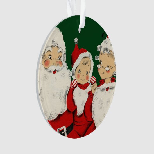 Kerstkerstkerstkerstkerstfamilie Ornament (voorkant)