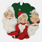 Kerstkerstkerstkerstkerstfamilie Ornament Kaart (Achterkant)