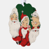 Kerstkerstkerstkerstkerstfamilie Ornament Kaart (Links)