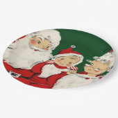 Kerstkerstkerstkerstkerstfamilie Papieren Bordje (Gekanteld)