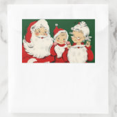 Kerstkerstkerstkerstkerstfamilie Rechthoekige Sticker (Tas)