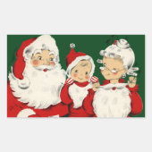 Kerstkerstkerstkerstkerstfamilie Rechthoekige Sticker (Voorkant)