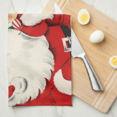 Kerstkerstkerstkerstkerstfamilie Theedoek (Quarter Fold)