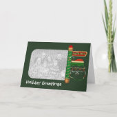 Kerstkerstkerstkerstkerstfeestdag fotokaart feestdagen kaart (Voorkant)