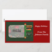 Kerstkerstkerstkerstkerstfeestdag fotokaart feestdagenkaart (Voorkant / Achterkant)